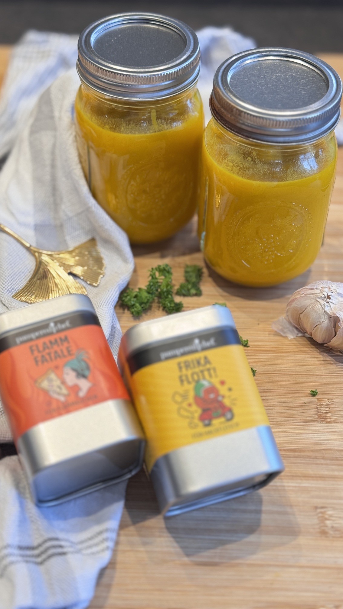 Cremige Hokkaido-Kürbissuppe