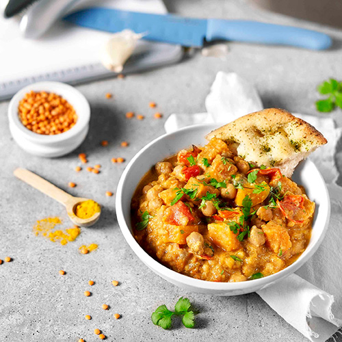 Linsen-Curry mit Süßkartoffeln NAME