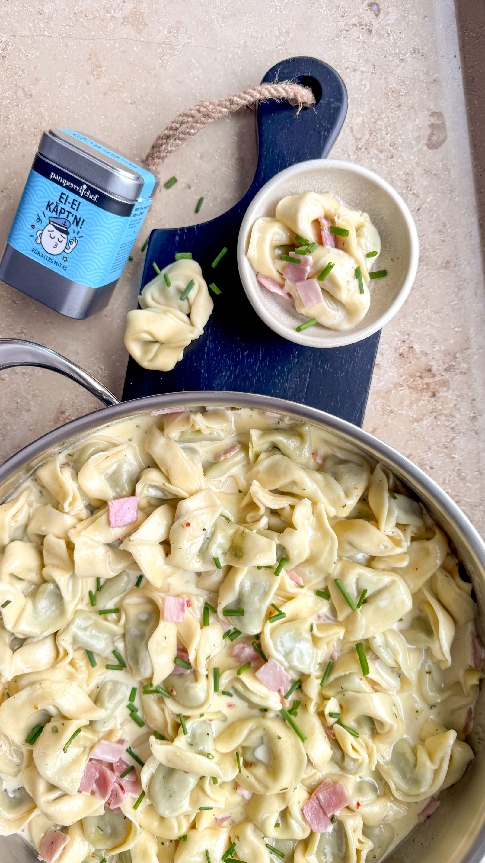 Sahne-Tortellini